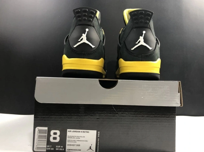 Cheap TBkick Air 4 Jordan Retro Thunder 308497-008 0810